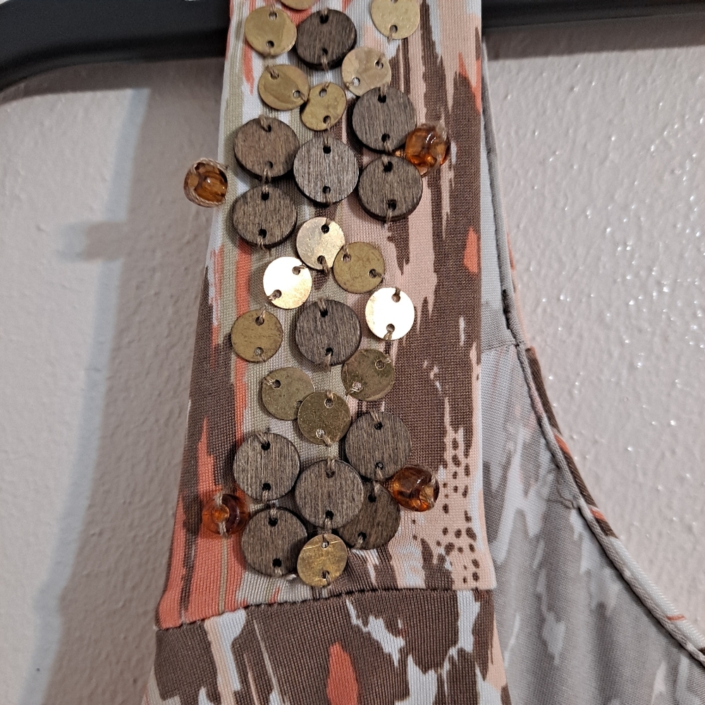 Ruby Rd. Sleeveless Abstract Print Maxi Dress Run… - image 4